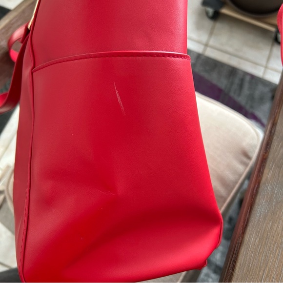 Bebe Red Tote and Pouch Set - Picture 8 of 11